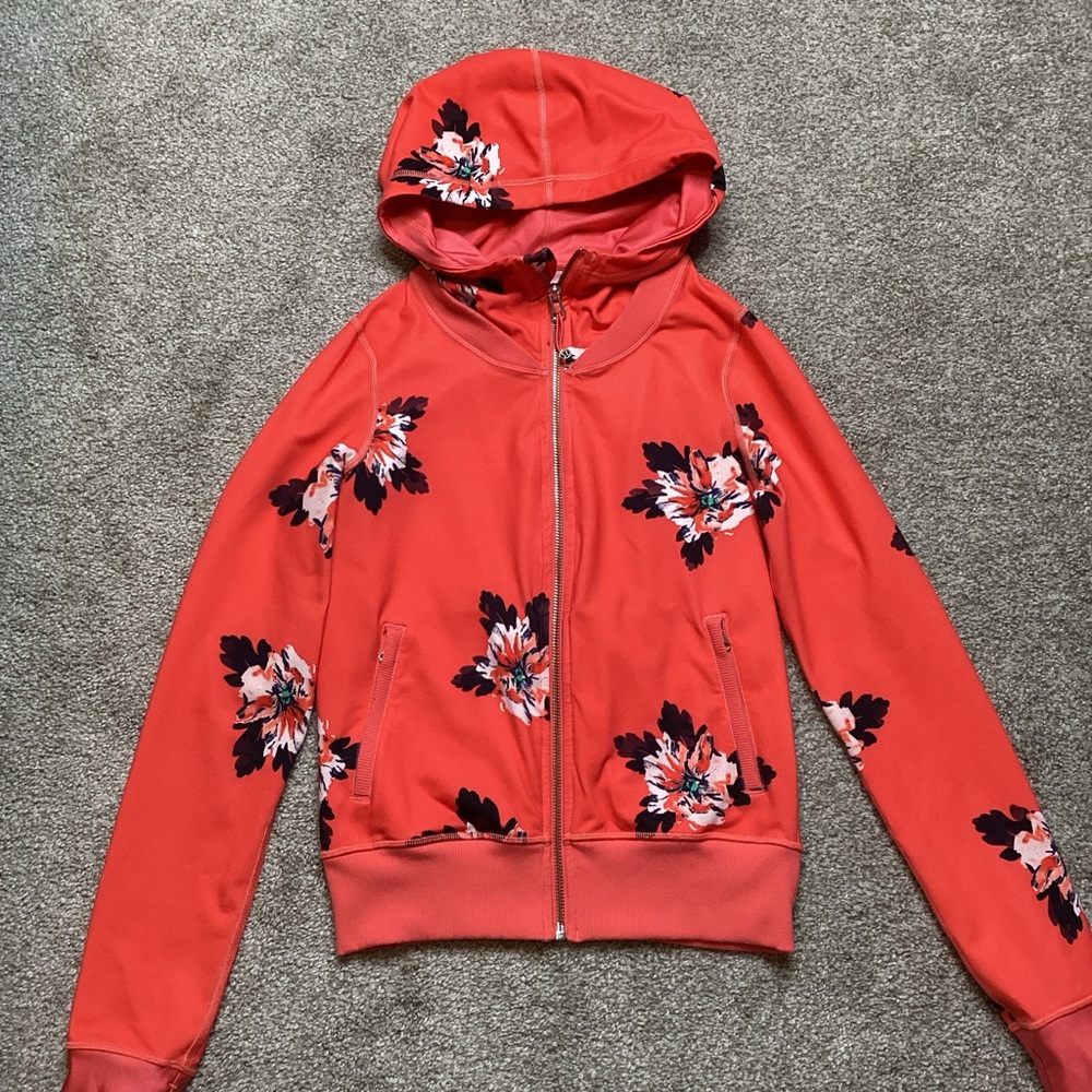 Lululemon Namaskar Hoodie Atomic Flower Parfait Pink Atomic Red Jacket Coral 2 - Picture 7 of 11